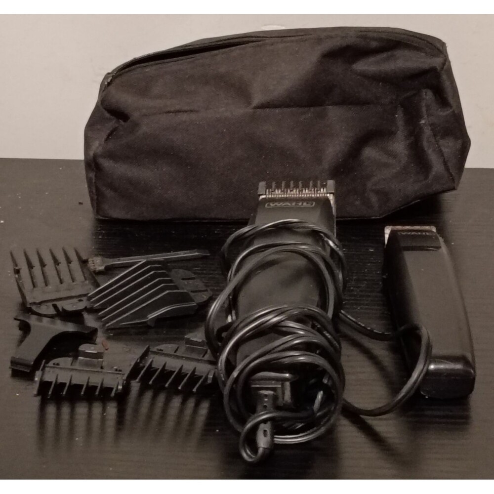Wahl Hair Cutting Clipper Kit Includes Corded Clipper, Trimmer, Combs & Bag